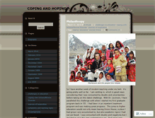 Tablet Screenshot of copingandhoping.wordpress.com