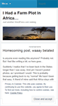 Mobile Screenshot of ihadafarmplotinafrica.wordpress.com