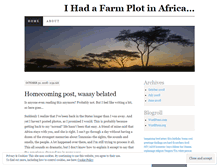 Tablet Screenshot of ihadafarmplotinafrica.wordpress.com