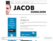 Tablet Screenshot of jacobsunnliden.wordpress.com