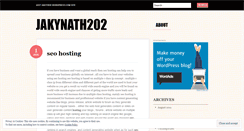 Desktop Screenshot of jakynath202.wordpress.com