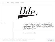 Tablet Screenshot of odeclothing.wordpress.com