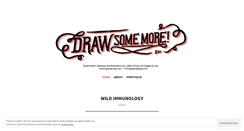 Desktop Screenshot of drawsomemore.wordpress.com