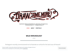 Tablet Screenshot of drawsomemore.wordpress.com