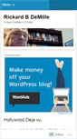 Mobile Screenshot of demillewriter.wordpress.com