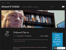 Tablet Screenshot of demillewriter.wordpress.com