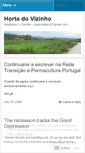 Mobile Screenshot of hortadovizinho.wordpress.com