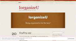 Desktop Screenshot of iorganizeu.wordpress.com