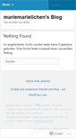 Mobile Screenshot of mariemariellchen.wordpress.com