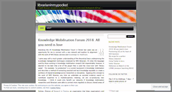 Desktop Screenshot of librarianinmypocket.wordpress.com