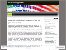 Tablet Screenshot of librarianinmypocket.wordpress.com