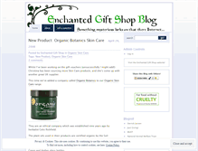 Tablet Screenshot of enchantedgiftshop.wordpress.com