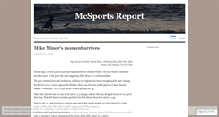 Desktop Screenshot of mcsportsreport.wordpress.com