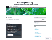Tablet Screenshot of 1000prayersaday.wordpress.com