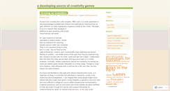 Desktop Screenshot of creativitygames.wordpress.com