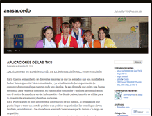 Tablet Screenshot of anasaucedo.wordpress.com