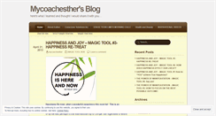 Desktop Screenshot of mycoachesther.wordpress.com