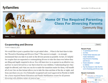 Tablet Screenshot of fyifamilies.wordpress.com