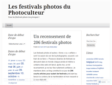 Tablet Screenshot of festivalsphoto.wordpress.com
