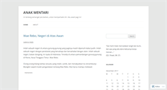 Desktop Screenshot of anakmentari.wordpress.com