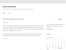 Tablet Screenshot of anakmentari.wordpress.com