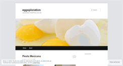 Desktop Screenshot of eggsploration.wordpress.com