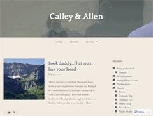 Tablet Screenshot of calleyandallen.wordpress.com