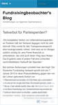 Mobile Screenshot of fundraisingbeobachter.wordpress.com