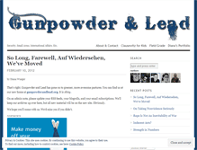Tablet Screenshot of gunpowderandlead.wordpress.com