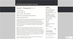 Desktop Screenshot of desmoinesequinevet.wordpress.com