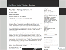 Tablet Screenshot of desmoinesequinevet.wordpress.com