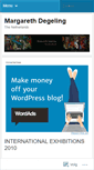 Mobile Screenshot of degelingartist.wordpress.com