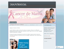 Tablet Screenshot of curaparaelcancerdemama.wordpress.com