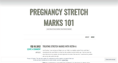 Desktop Screenshot of pregnancystretchmarks101.wordpress.com