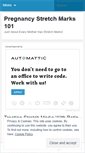 Mobile Screenshot of pregnancystretchmarks101.wordpress.com