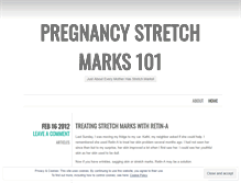 Tablet Screenshot of pregnancystretchmarks101.wordpress.com