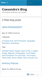 Mobile Screenshot of cassandraking.wordpress.com