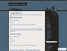 Tablet Screenshot of cassandraking.wordpress.com