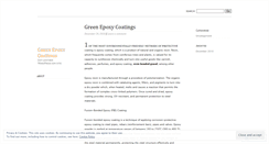 Desktop Screenshot of epoxyresinbondedcoatings.wordpress.com