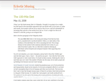 Tablet Screenshot of eclecticmusing.wordpress.com