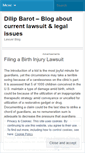 Mobile Screenshot of dilipbarotlawyer.wordpress.com