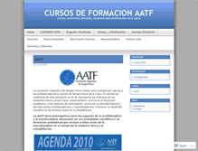 Tablet Screenshot of aatf.wordpress.com