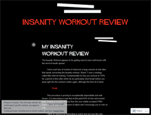 Tablet Screenshot of myinsanityworkoutreview.wordpress.com