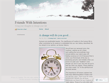 Tablet Screenshot of friendswithintentions.wordpress.com