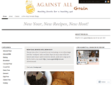 Tablet Screenshot of againstallgrain.wordpress.com