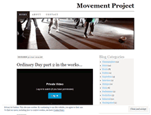 Tablet Screenshot of movementproject.wordpress.com