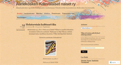 Desktop Screenshot of aanekoskenkalevalaisetnaiset.wordpress.com