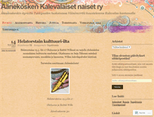 Tablet Screenshot of aanekoskenkalevalaisetnaiset.wordpress.com