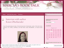 Tablet Screenshot of marciasbooktalk.wordpress.com