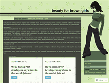 Tablet Screenshot of beautyforbrowngirls.wordpress.com